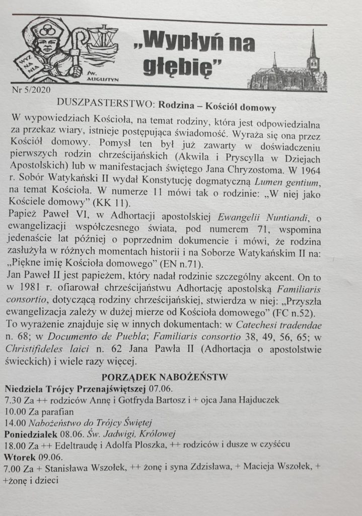 Gazetka Parafialna  5/2020 str 1